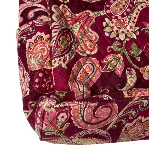 Vera Bradley Retired Piccadilly Plum Laptop Shoulder Bag - Picture 6 of 10